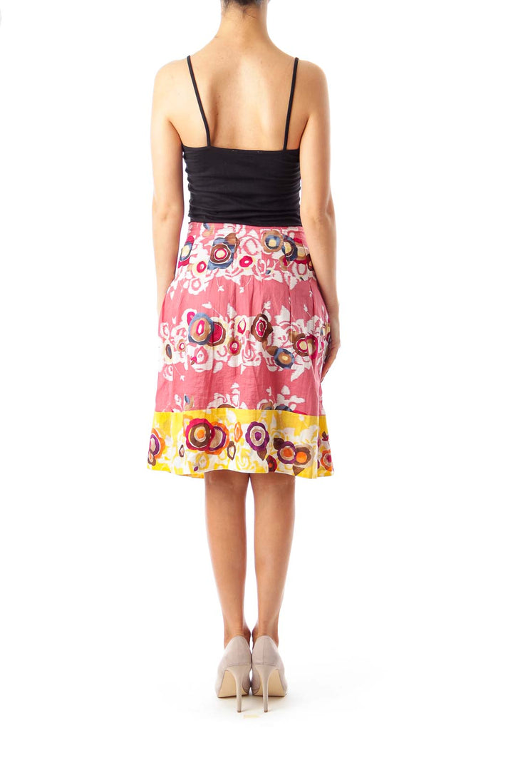 Rose Floral A-line Skirt