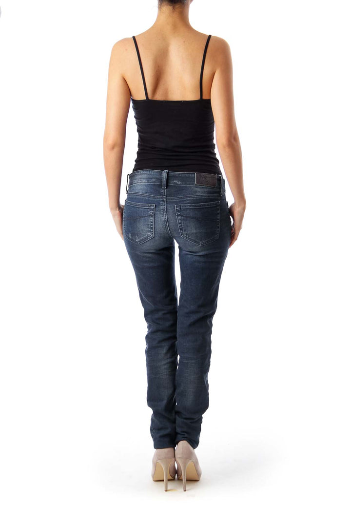 Deep Blue Slim Skinny Jeans