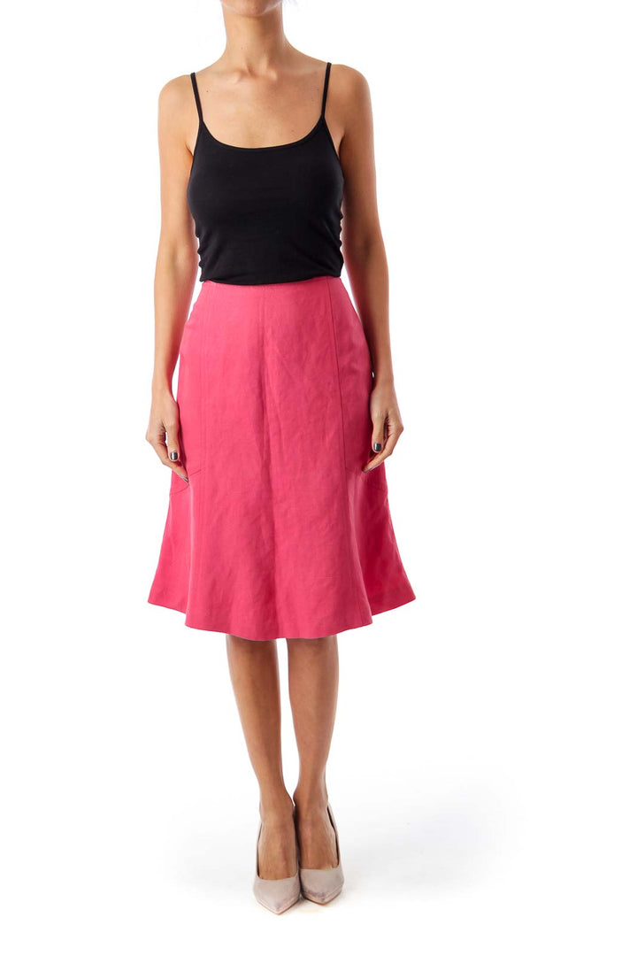 Pink A-line Skirt