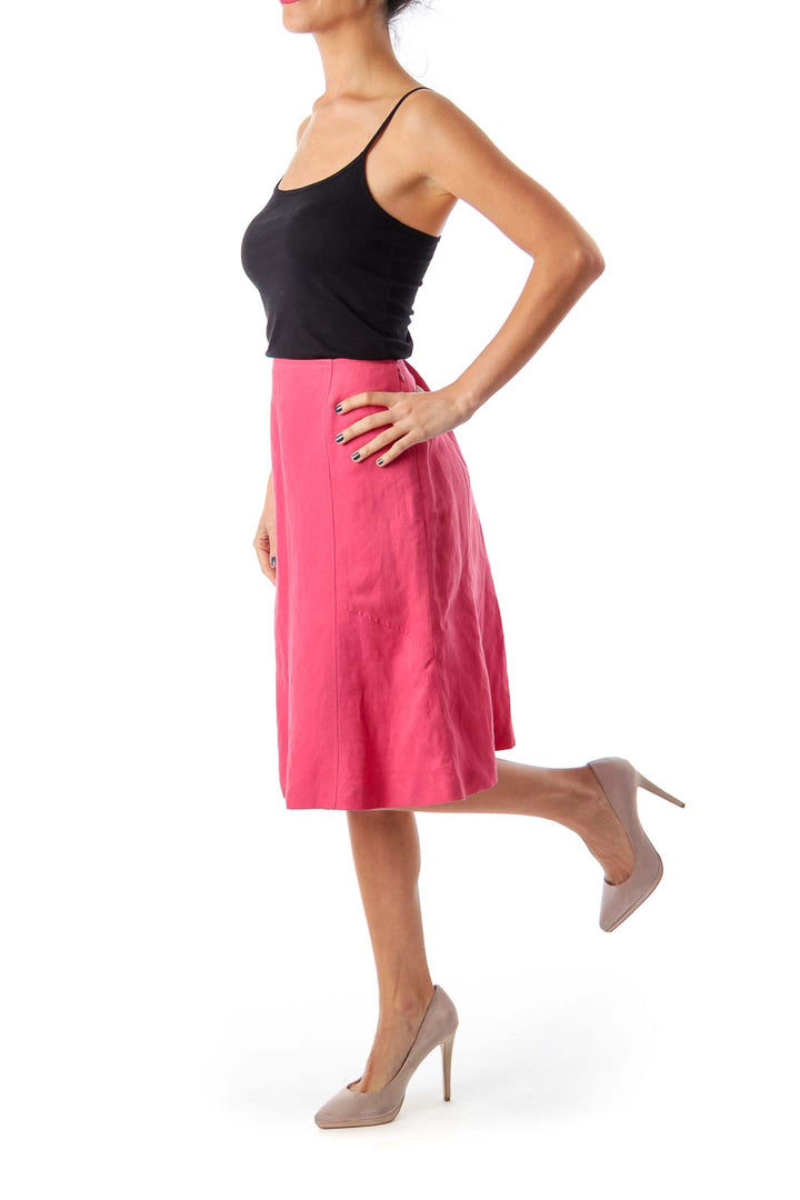 Pink A-line Skirt