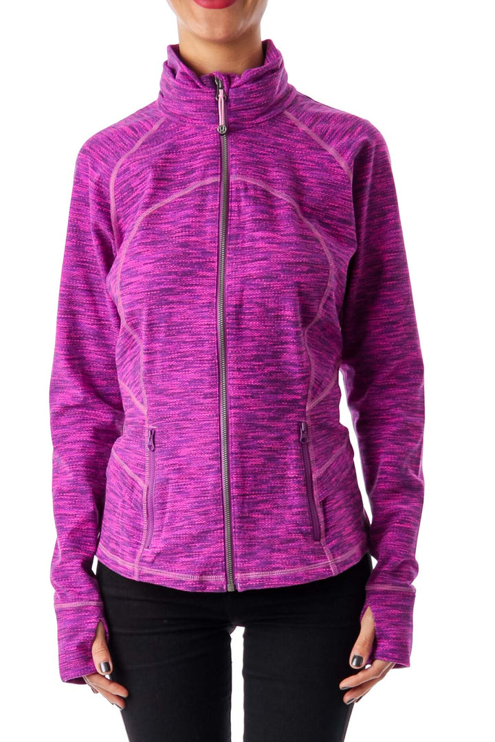 Fuchsia & Purple Zip Up Jacket