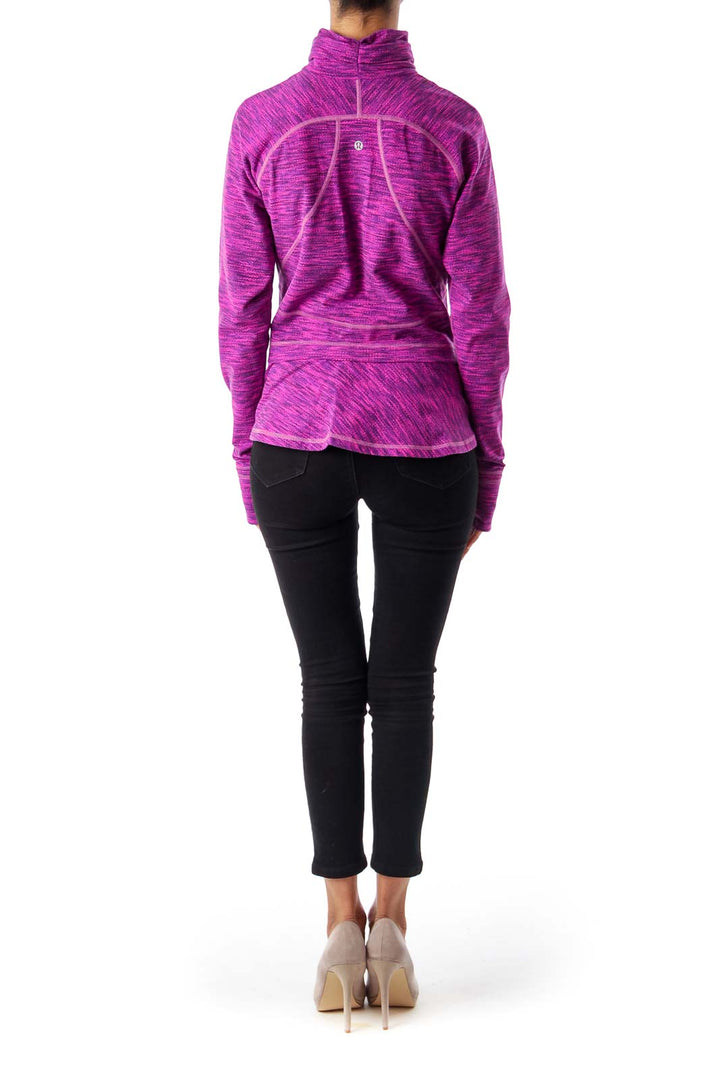 Fuchsia & Purple Zip Up Jacket