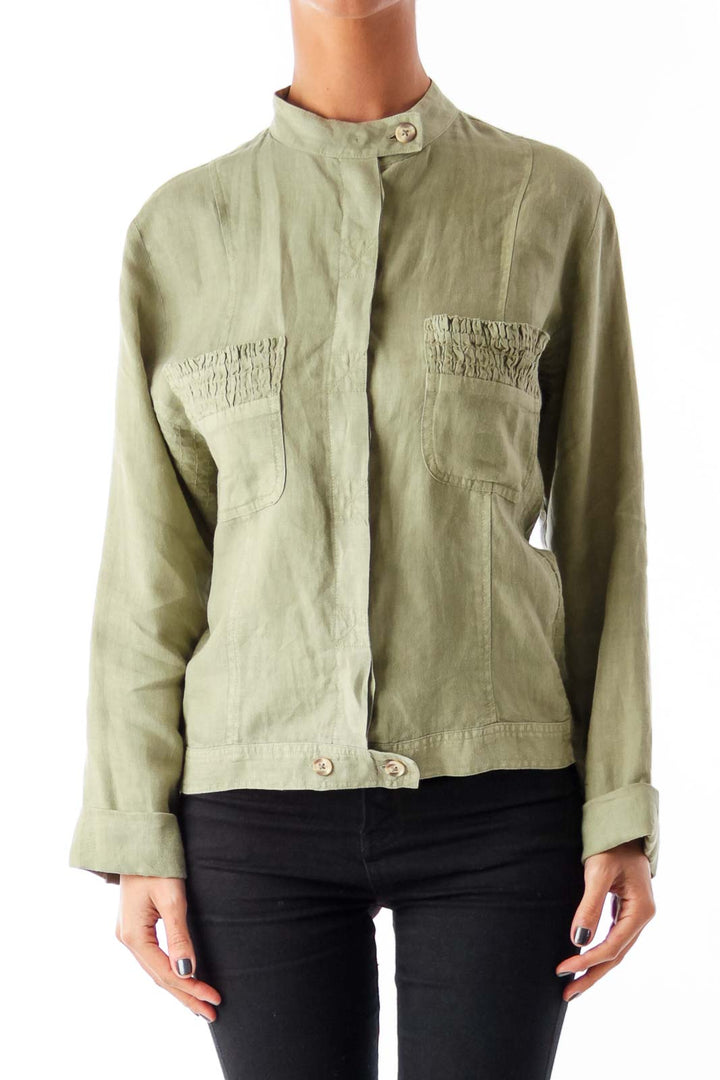 Green Linen Shirt