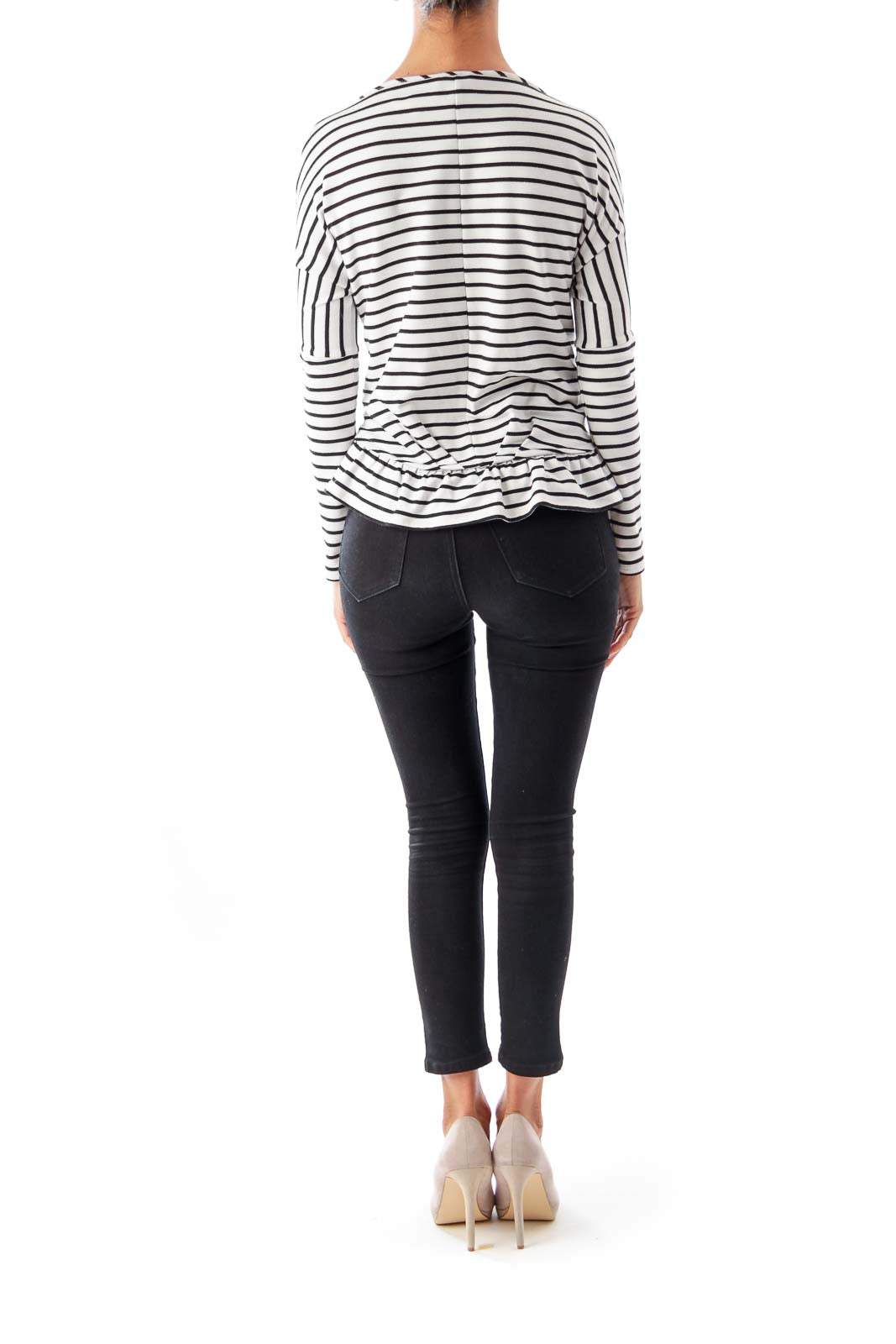 Black & White Crop Shirt