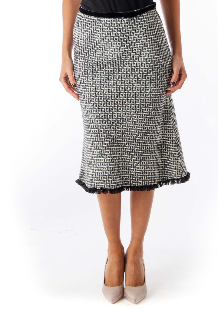 Black & White Tweed Skirts