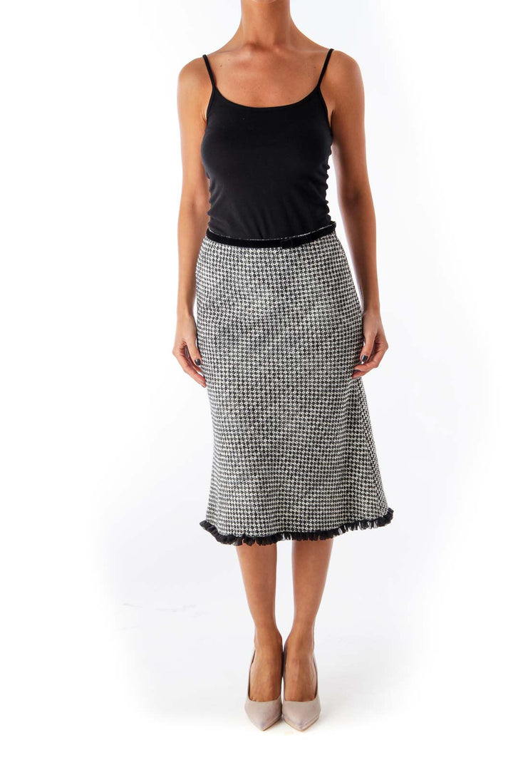 Black & White Tweed Skirts