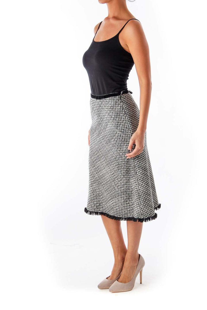 Black & White Tweed Skirts