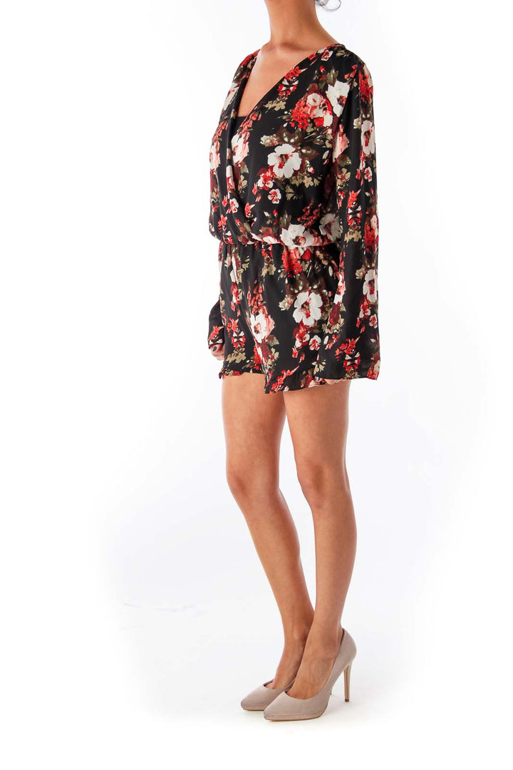 Floral Long Sleeve Romper