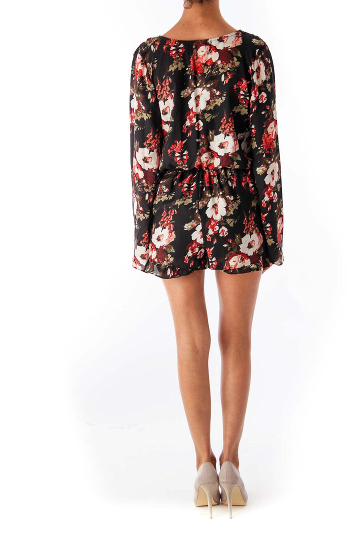 Floral Long Sleeve Romper