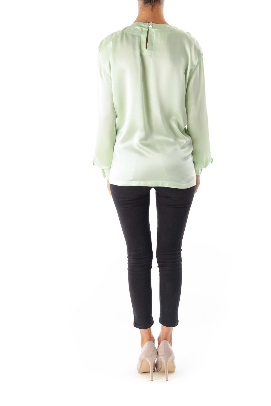 Light Green Silk Blouse