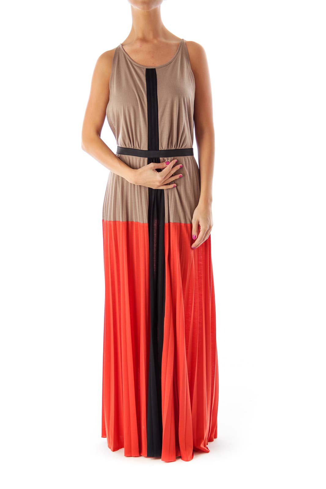 Color Block Maxi Dress