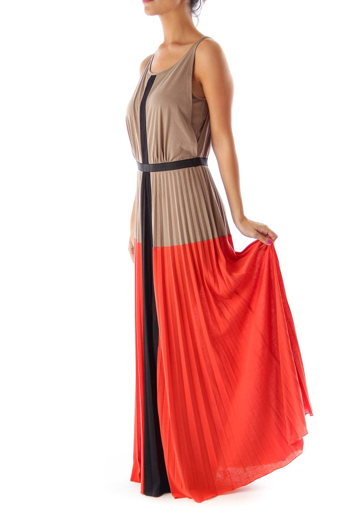 Color Block Maxi Dress