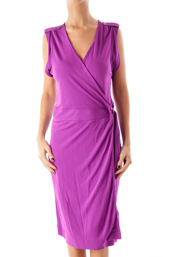 Purple Wrap Dress