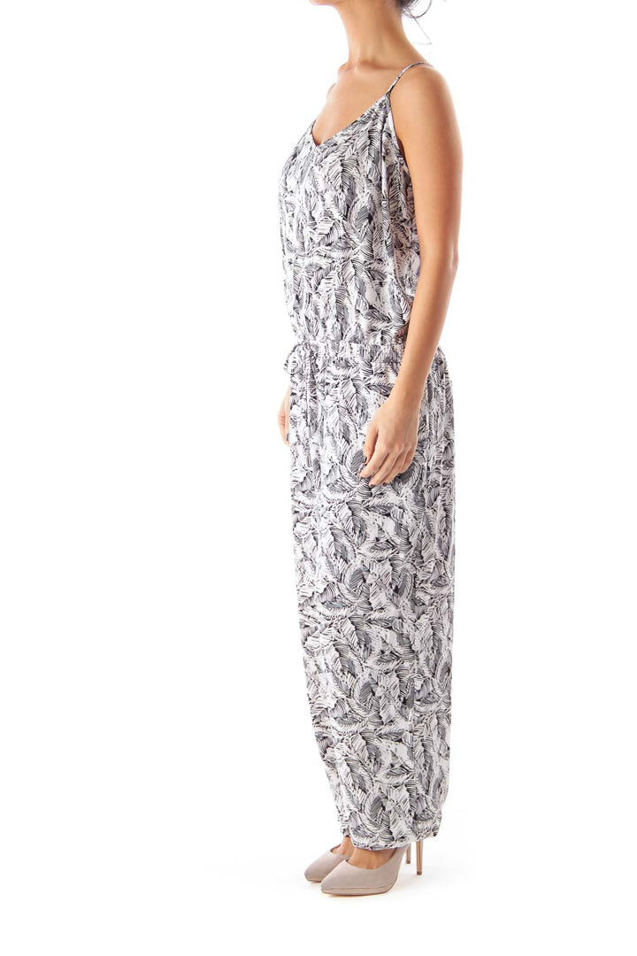 Black & White Print Jumpsuit