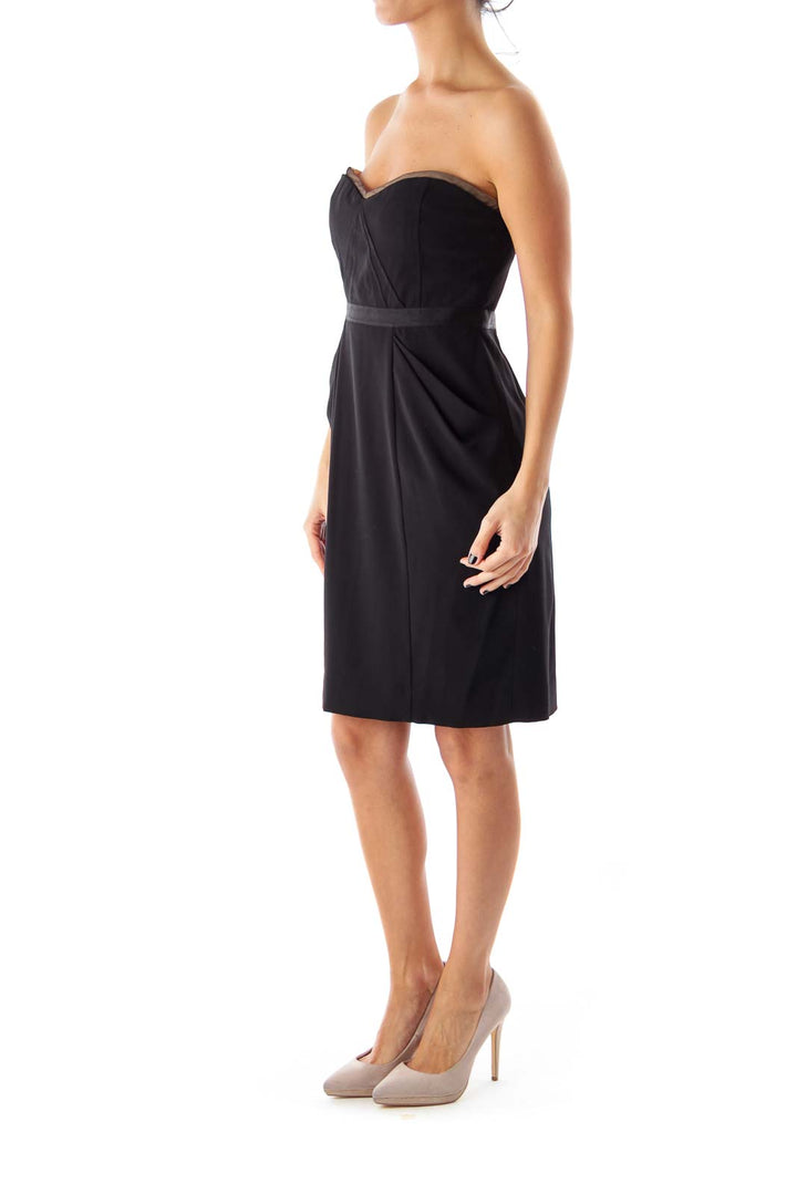 Black Strapless Empire Dress