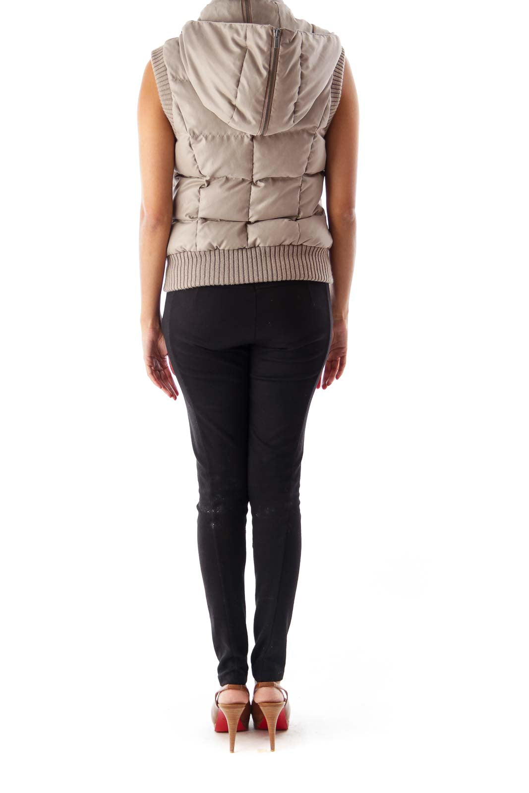 Beige Puffer Vest