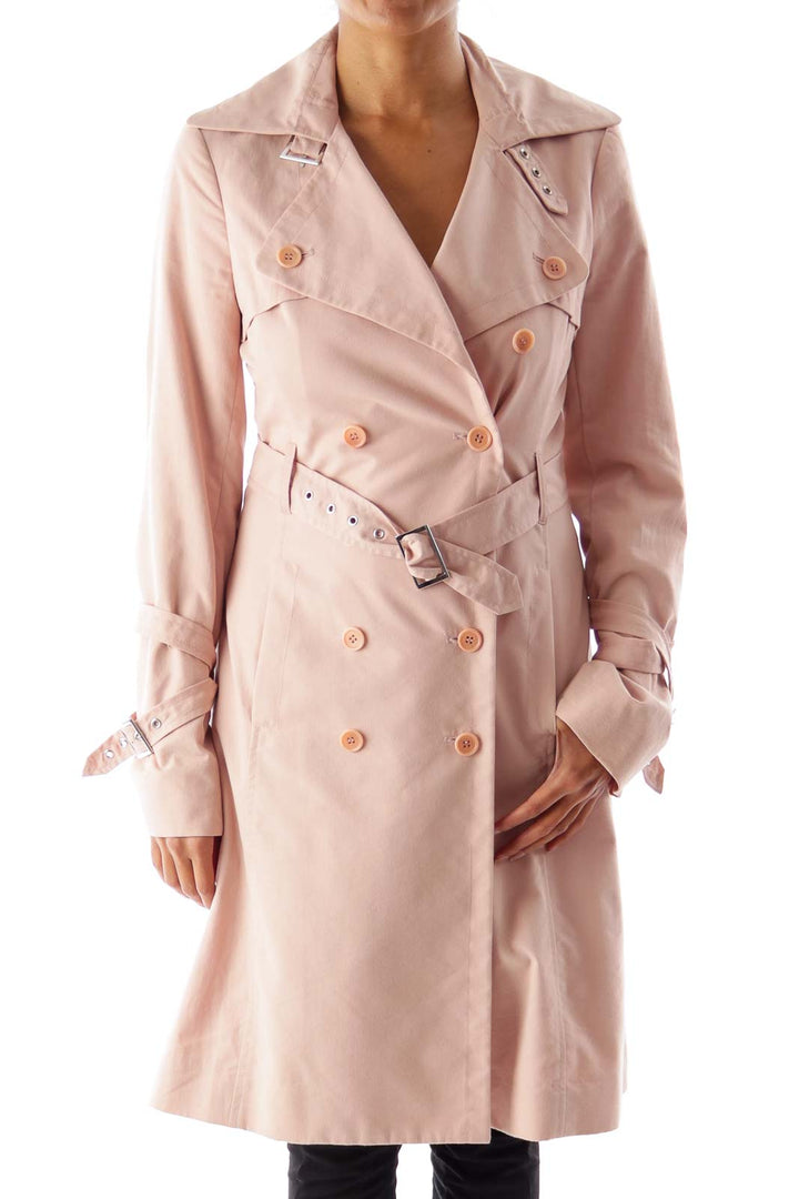 Pink Trench Coat