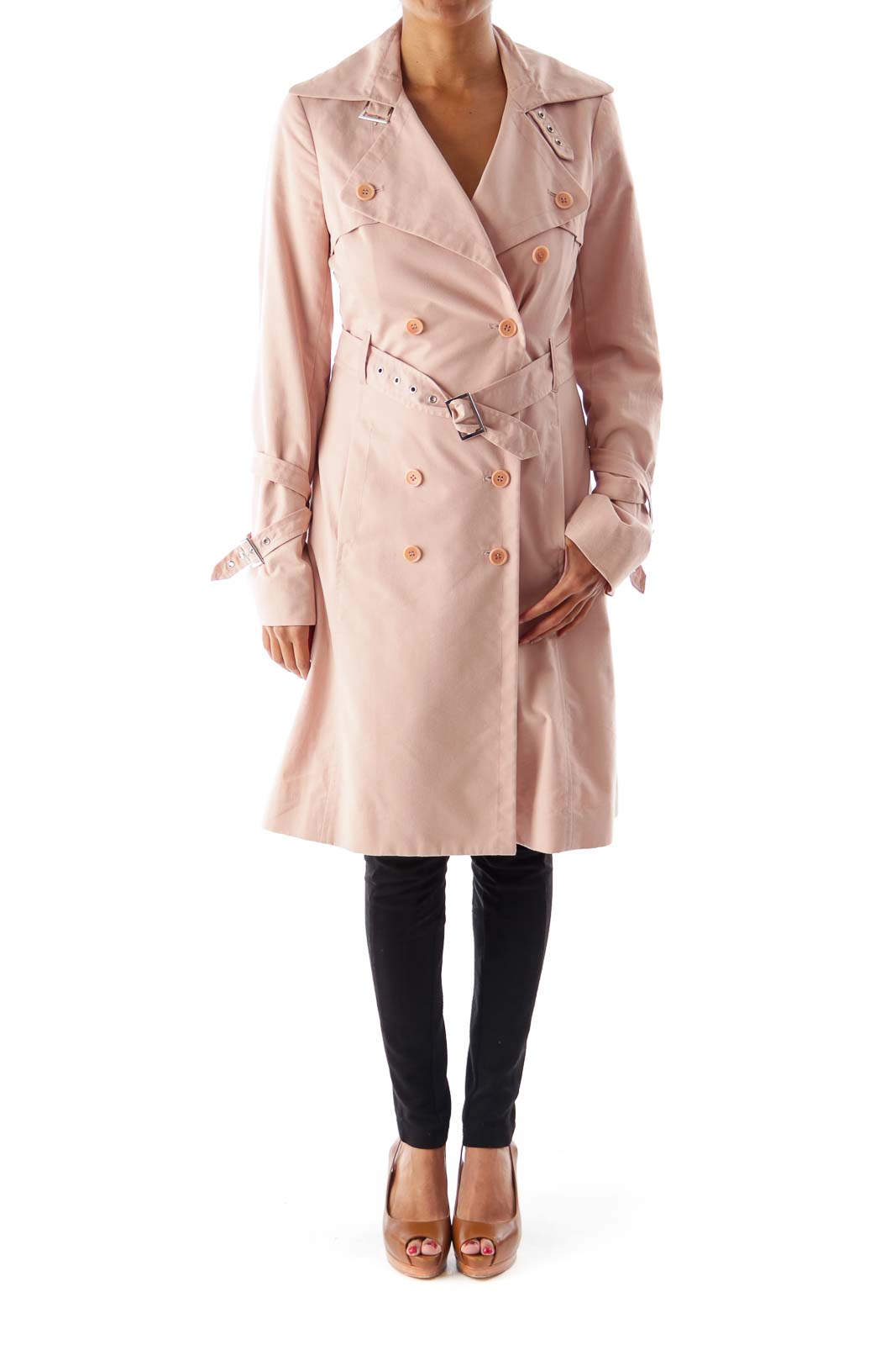 Pink Trench Coat