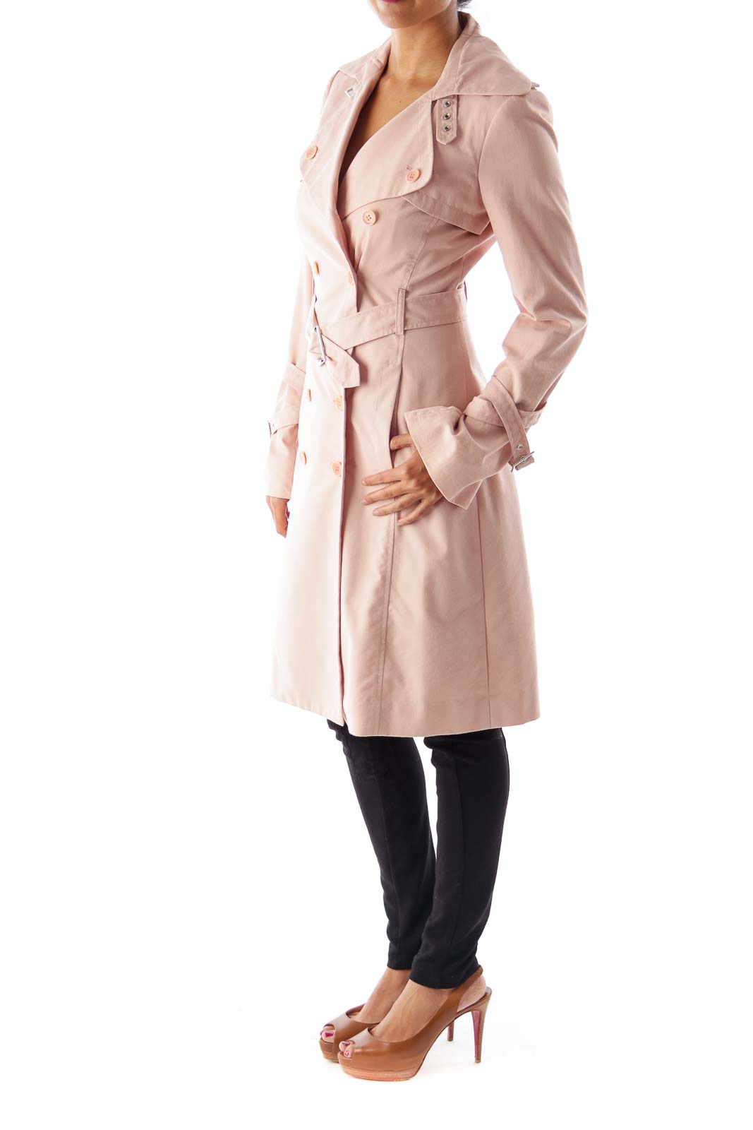 Pink Trench Coat