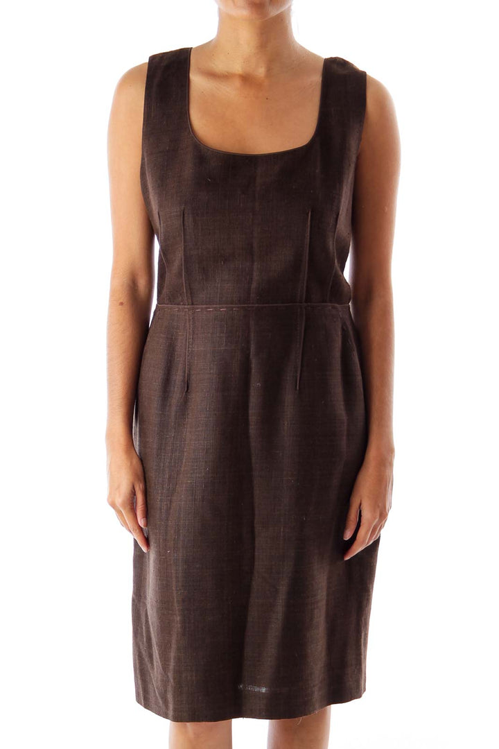 Brown Shift Dress