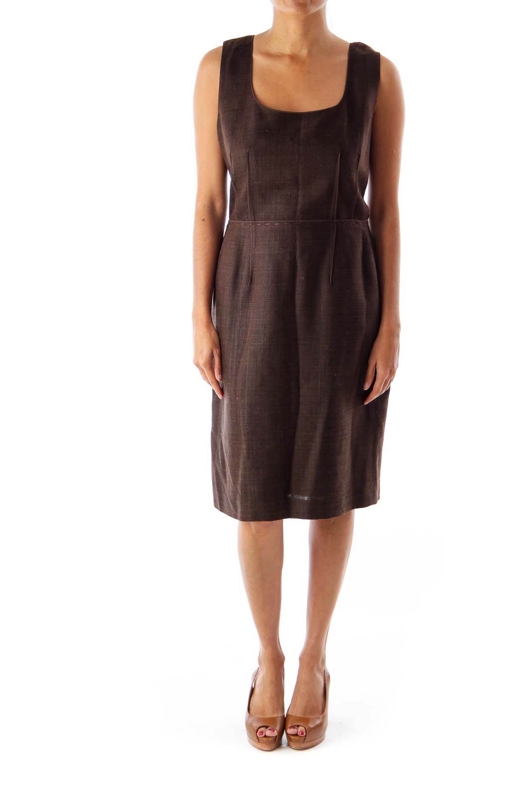 Brown Shift Dress