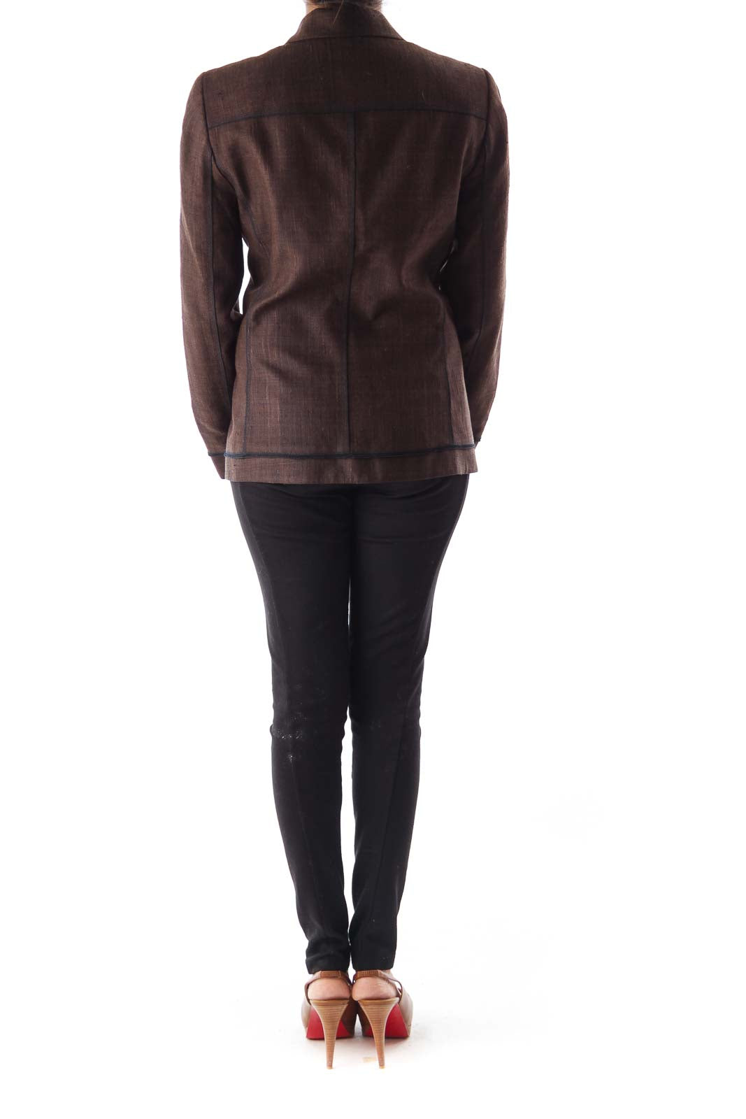 Brown Front Pocket Jacket