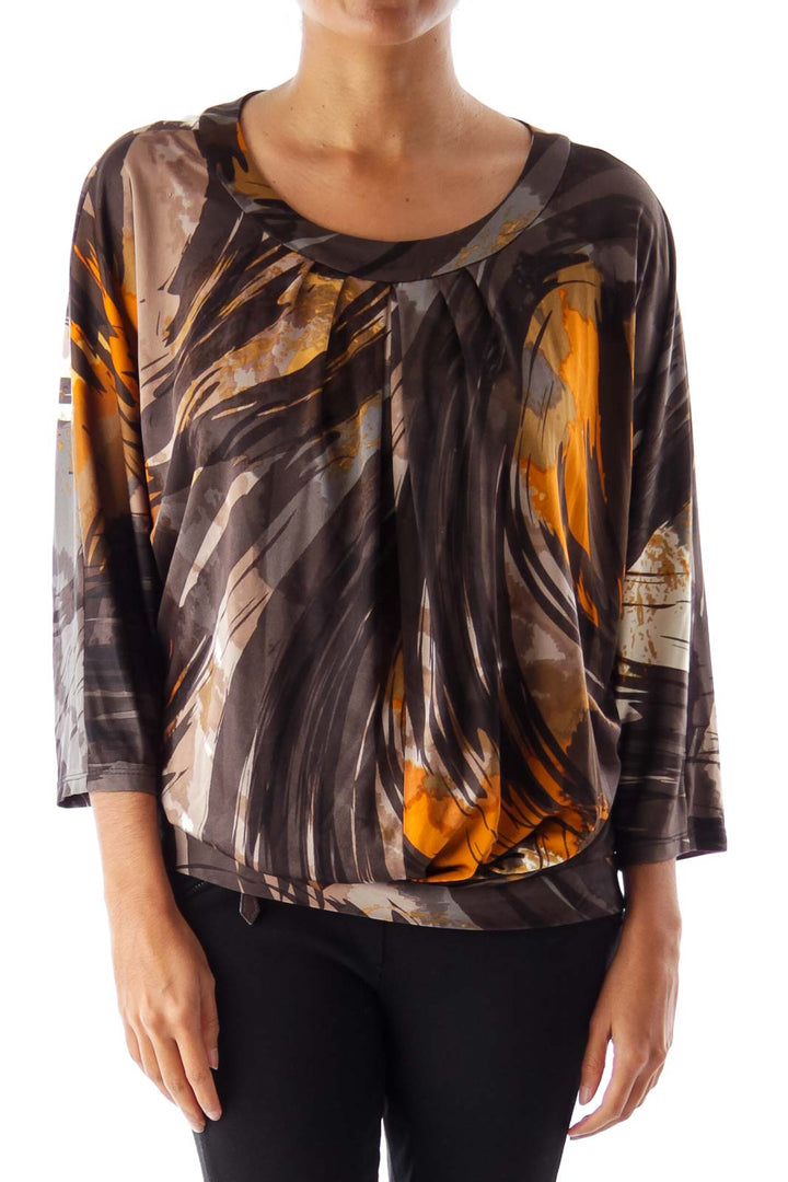 Black & Brown Print Shirt