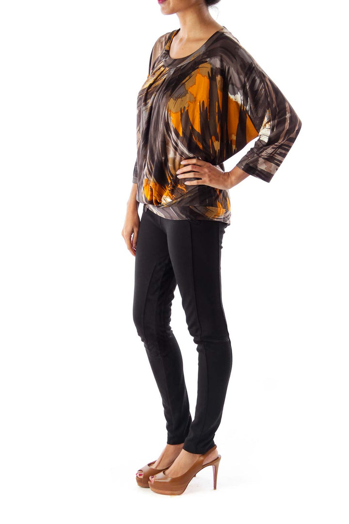 Black & Brown Print Shirt