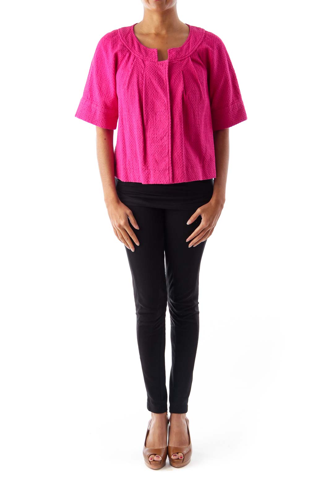 Pink Front Button Shirt