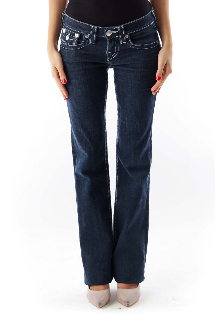 Dark Blue Flare Jean