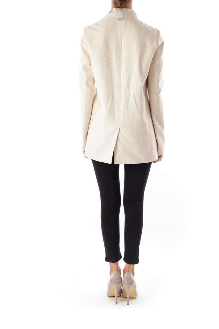 Beige Oversized Blazer