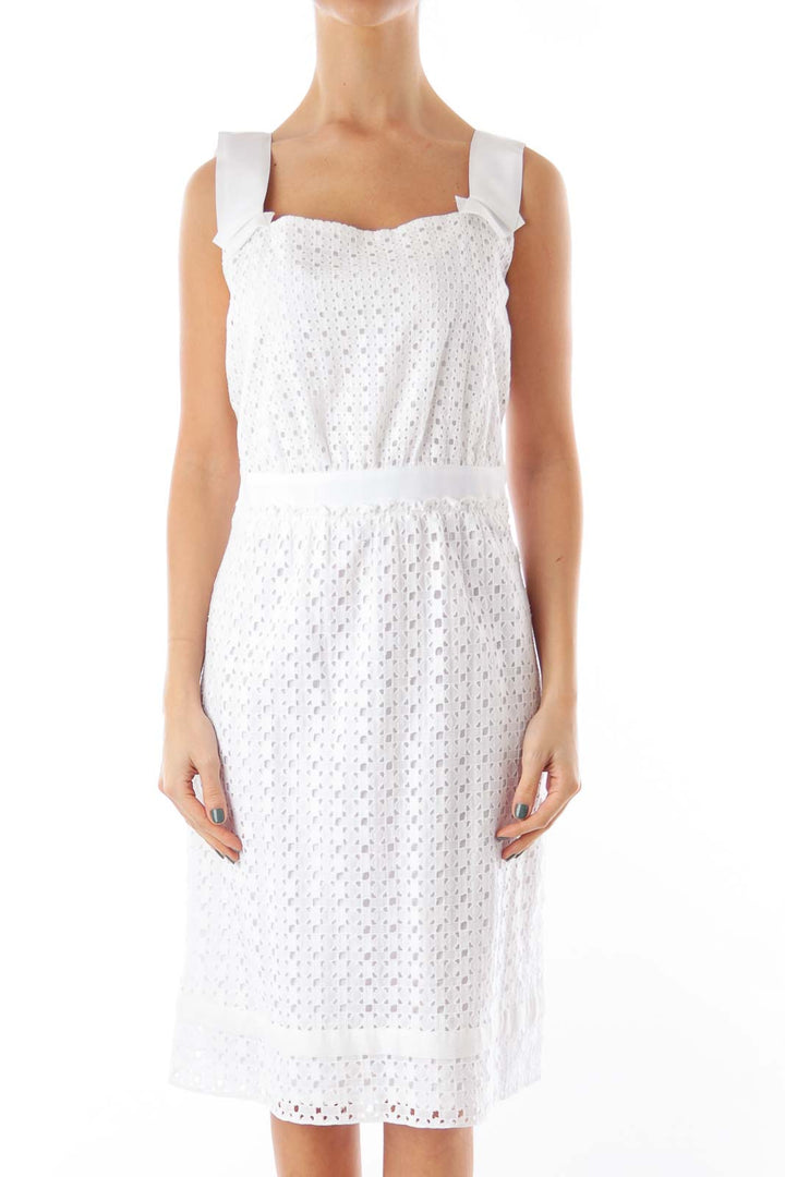 White Lace Shift Dress