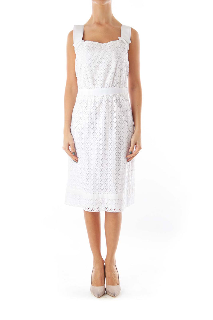 White Lace Shift Dress