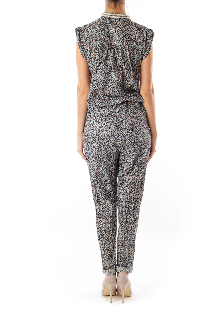 Print Sleeveless Jumpsuit