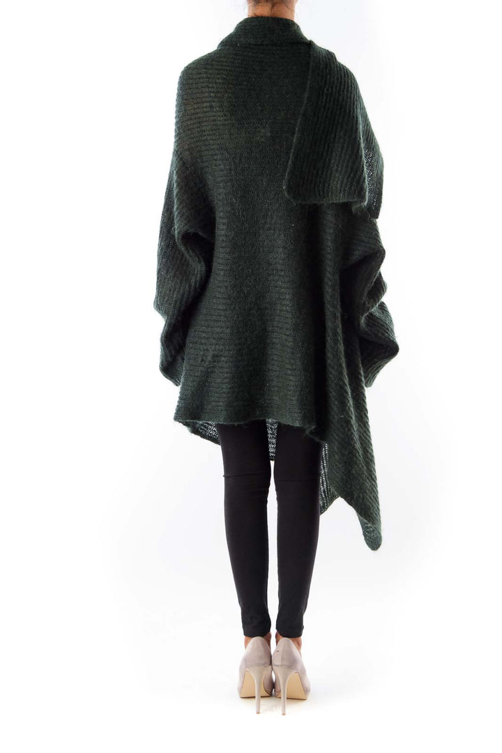 Dark Green Open Sweater