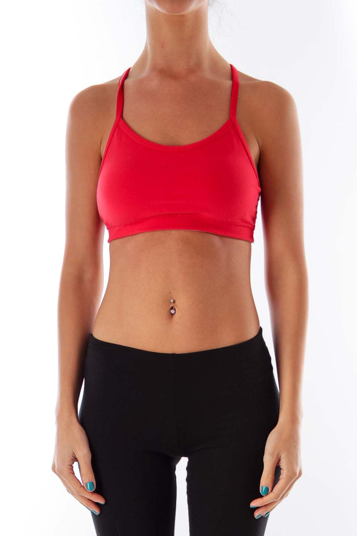 Red Sports Bra