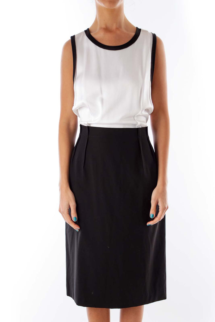 Black & White Color Block Dress