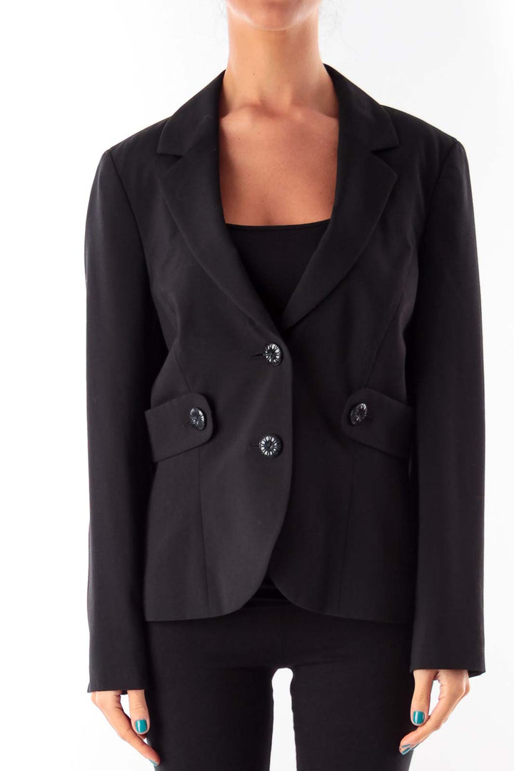 Black Side Detail Blazer