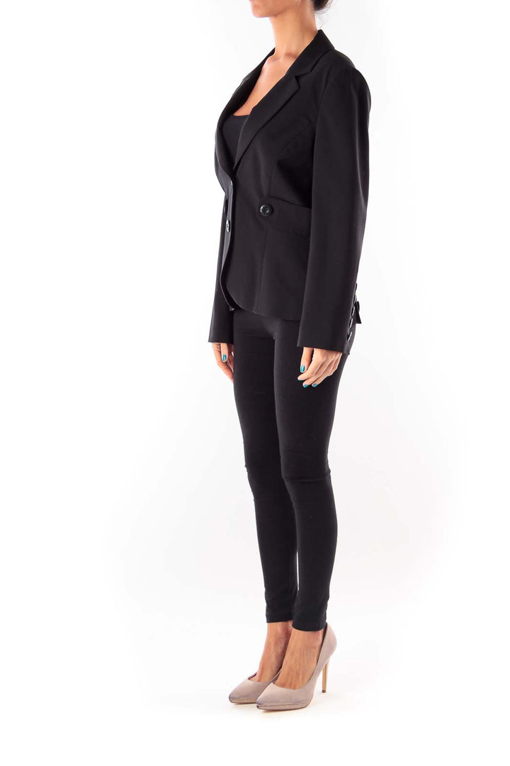 Black Side Detail Blazer