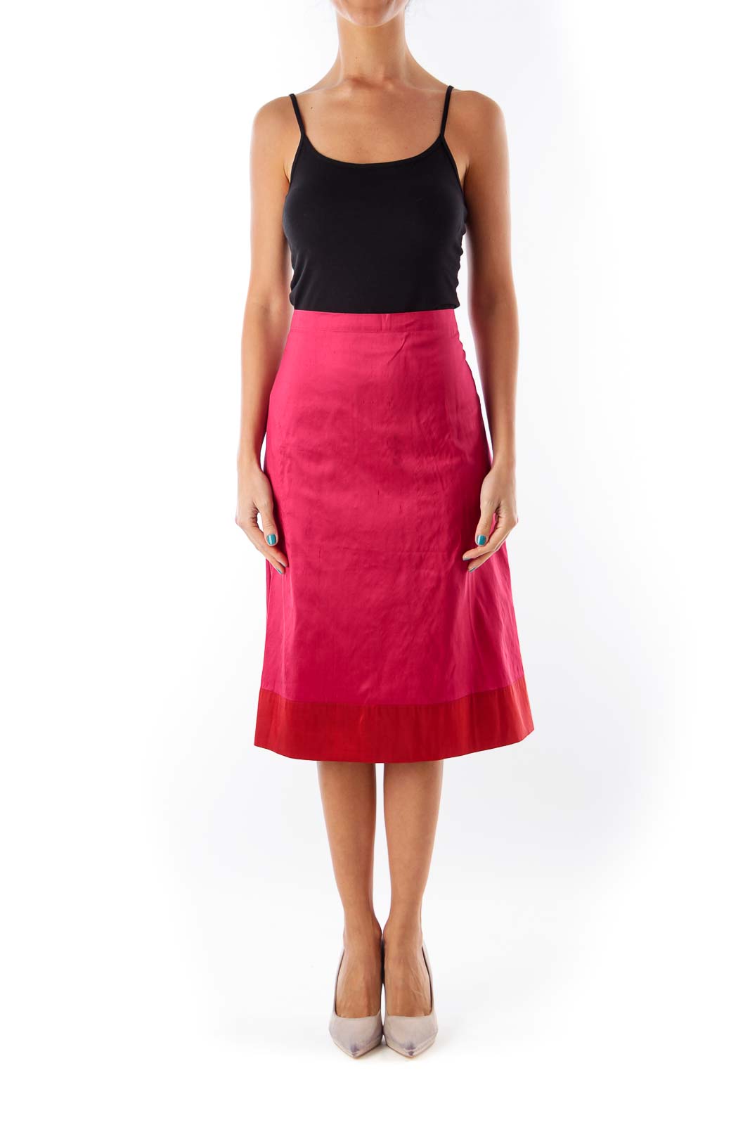 Cherry & Red Wrap Skirt