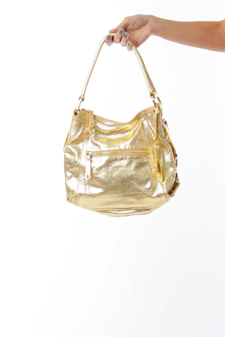 Metallic Gold Shoulder Bag