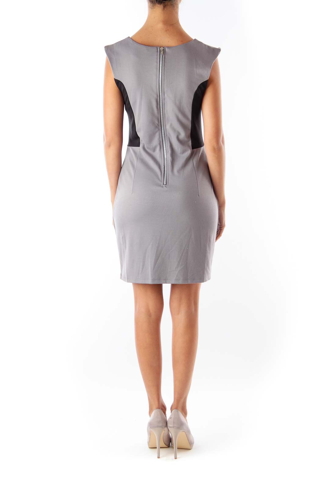 Gray & Black Shift Dress