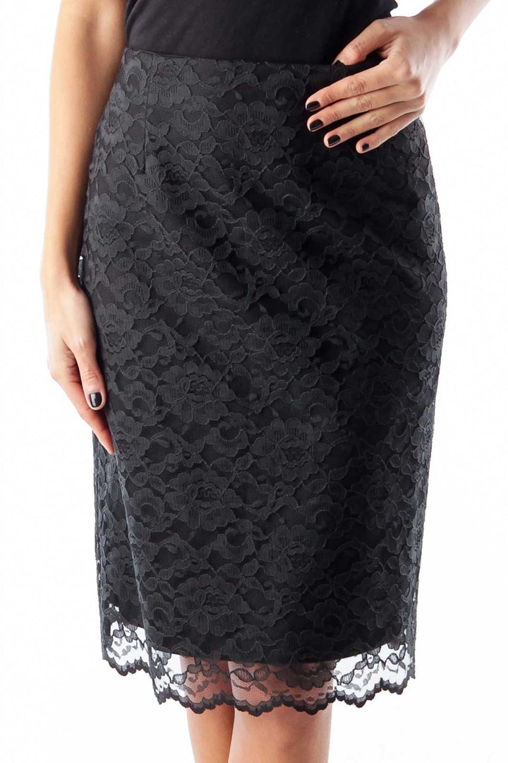 Black Lace Skirt