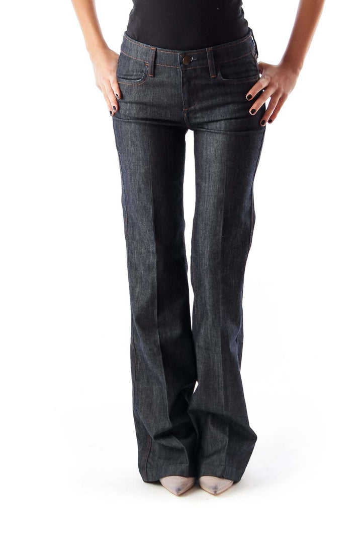 Black High Waist Flare Jeans