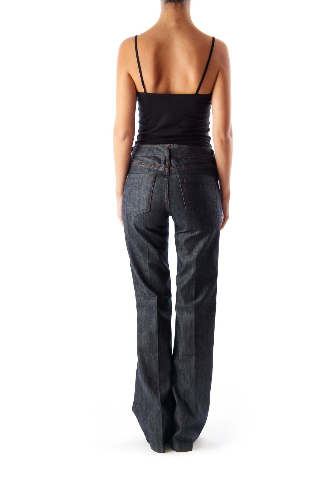 Black High Waist Flare Jeans