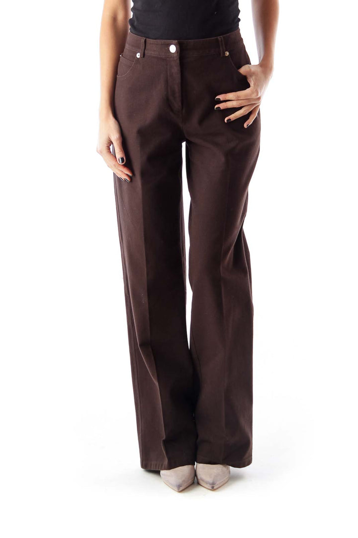 Brown Wide Leg Pants