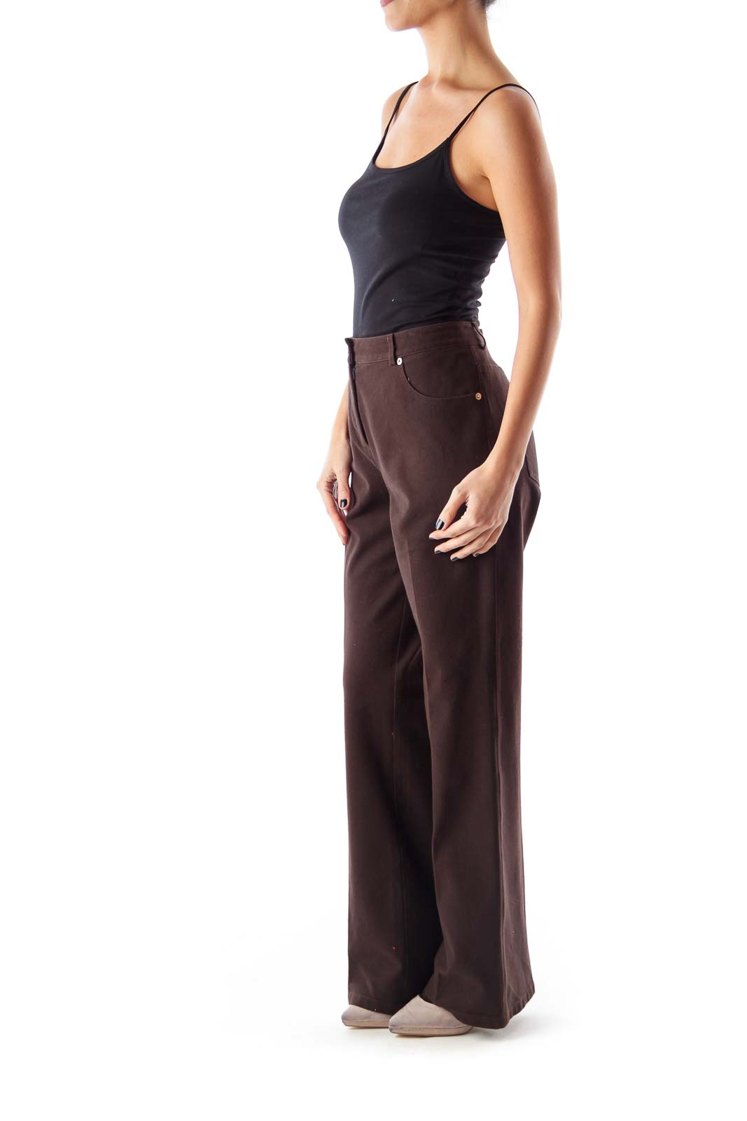 Brown Wide Leg Pants