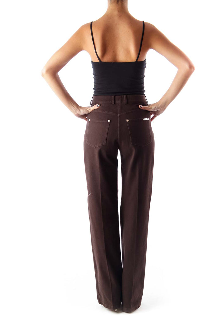 Brown Wide Leg Pants