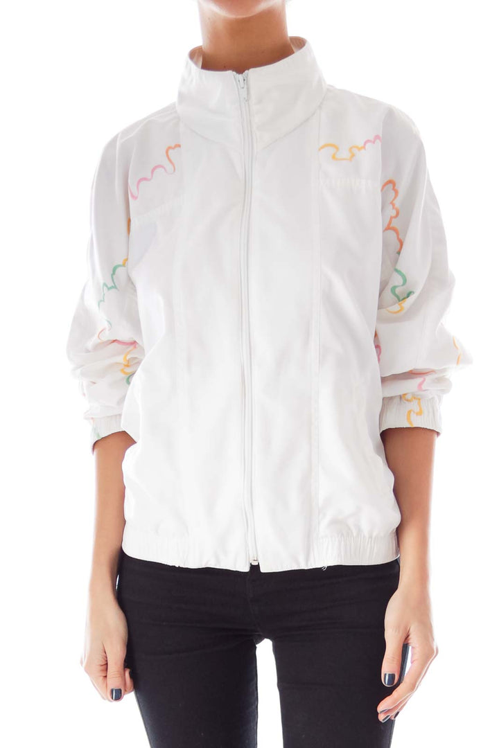 White Embroidered Jacket