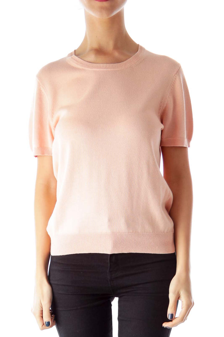 Peach Short Sleeve Top